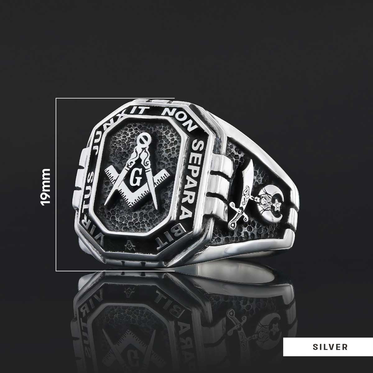 Handmade Lodge Masonic Ring, Custom Mason Ring