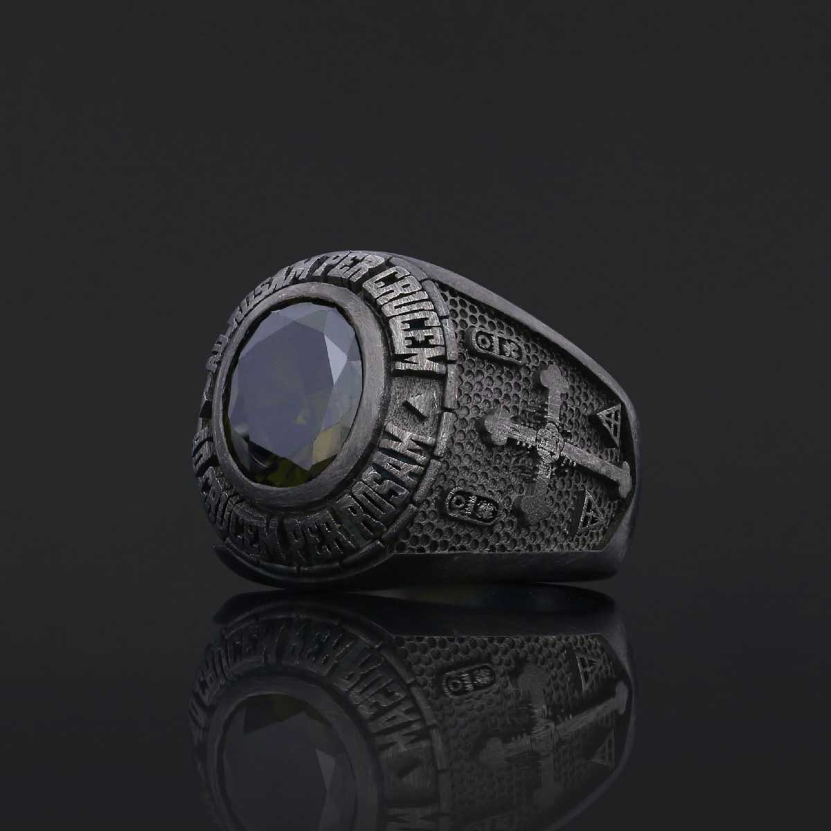 Handmade Rose Crucis Silver Ring, Amorc Jewelry, Special Design Amorc Ring, Rose Crucis Ring