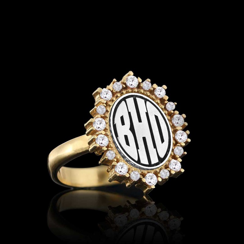 Handmade Special 925 Sterling Silver Monogram Letter Women Ring