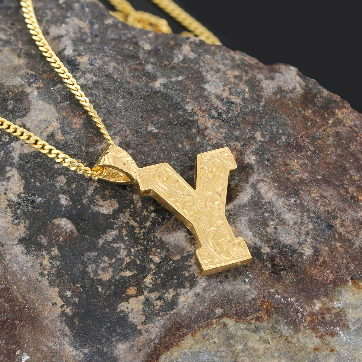 Handmade Special Design Sterling Silver Monogram Y Letter Necklace