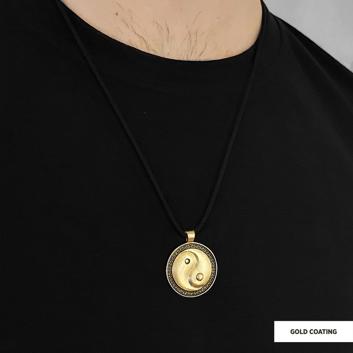 Handmade Sterling Silver Round Yin Yang Pendant
