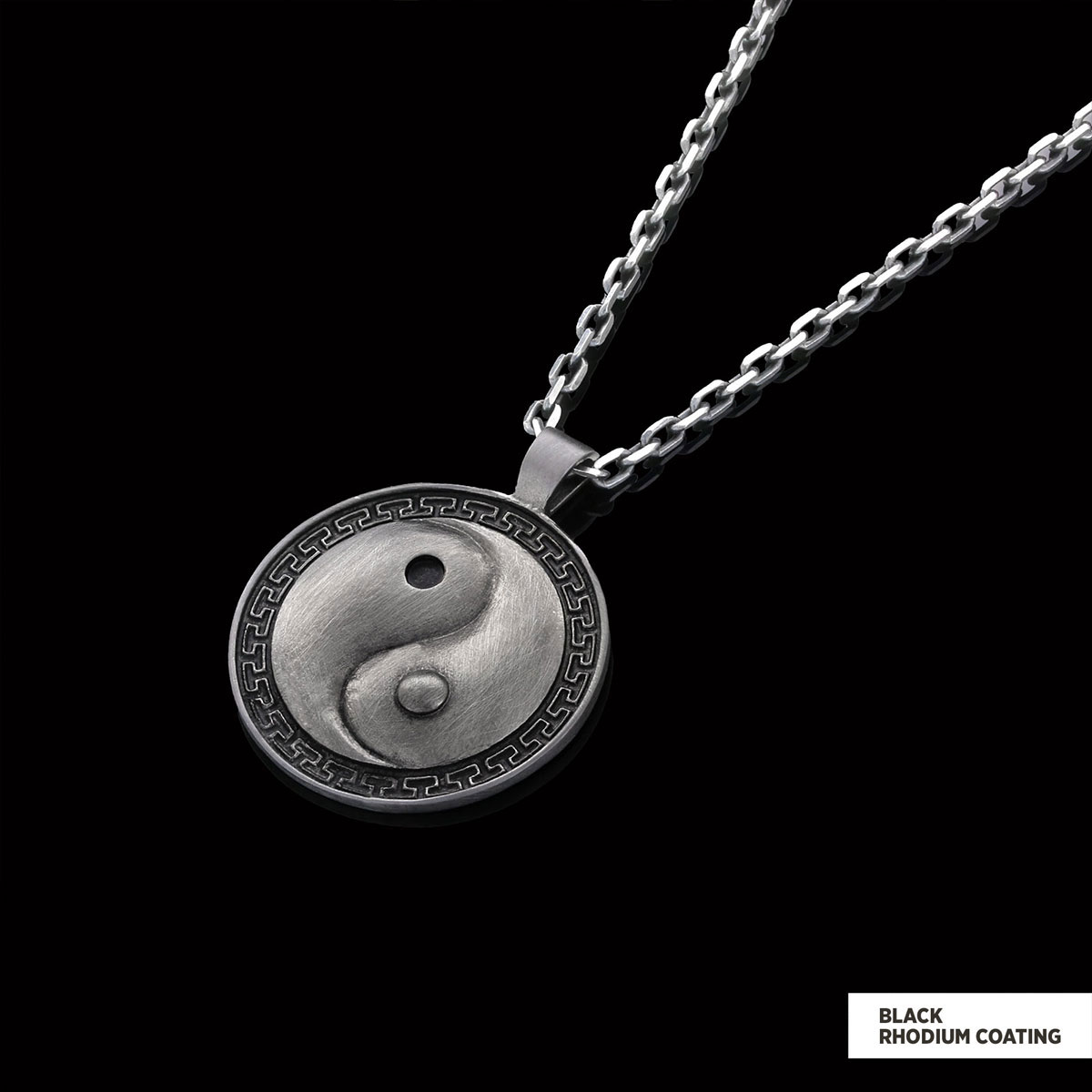 Handmade Sterling Silver Round Yin Yang Pendant Handmade Sterling Silver Round Yin Yang Pendant
