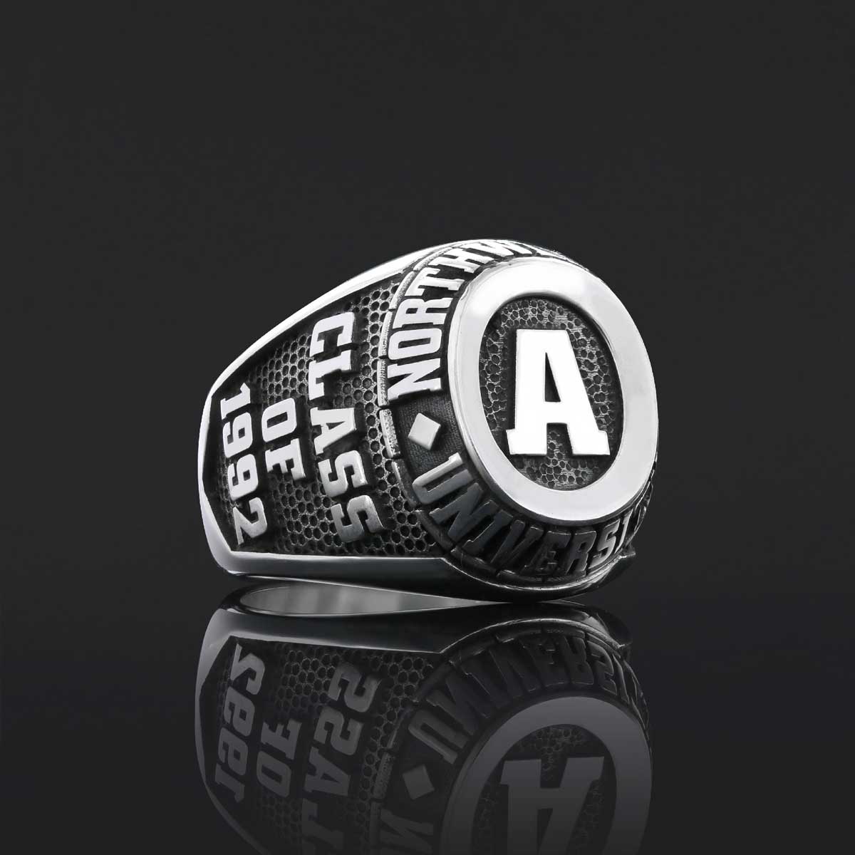 Handmade University Ring, Custom High School Graduation Ring, Class Ring, College Class Ring