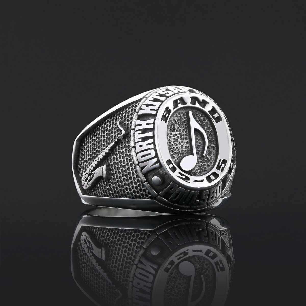 Handmade University Ring, Custom High School Graduation Ring, Class Ring, College Class Ring