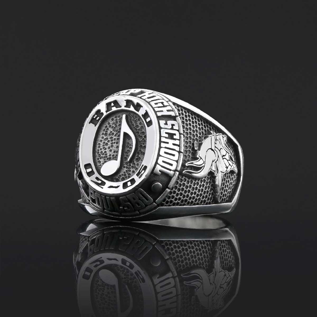 Handmade University Ring, Custom High School Graduation Ring, Class Ring, College Class Ring