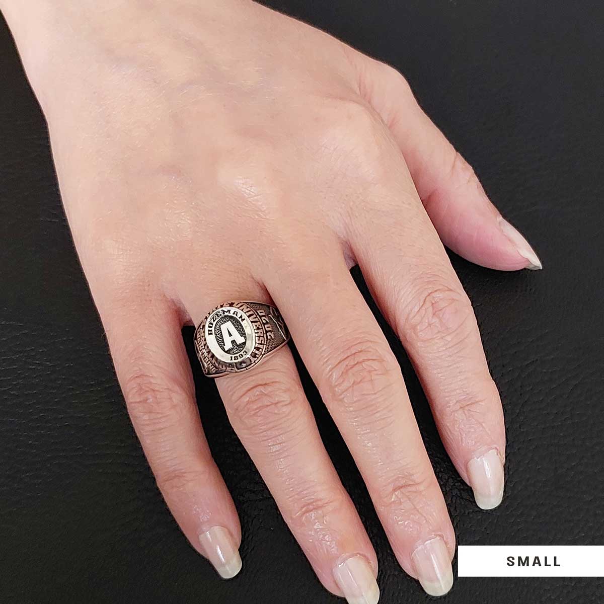 Handmade University Ring, Custom High School Graduation Ring, Class Ring, College Class Ring