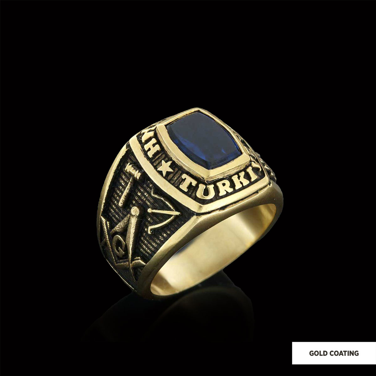 Hkembl Turkiye Masonic Ring, Freemasonic Ring, Master Mason Ring, Elegant Masonic Ring