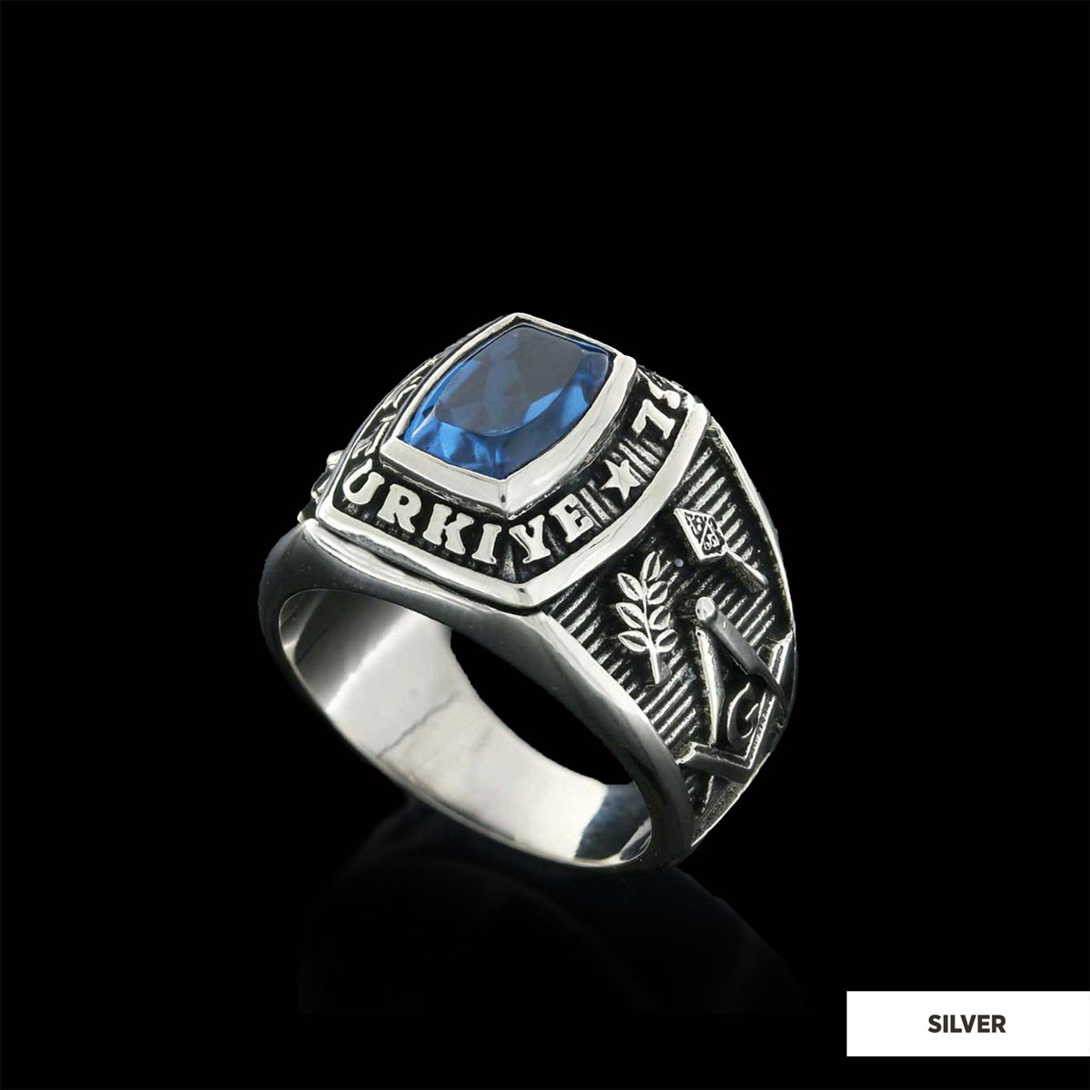 Hkembl Turkiye Masonic Ring, Freemasonic Ring, Master Mason Ring, Elegant Masonic Ring