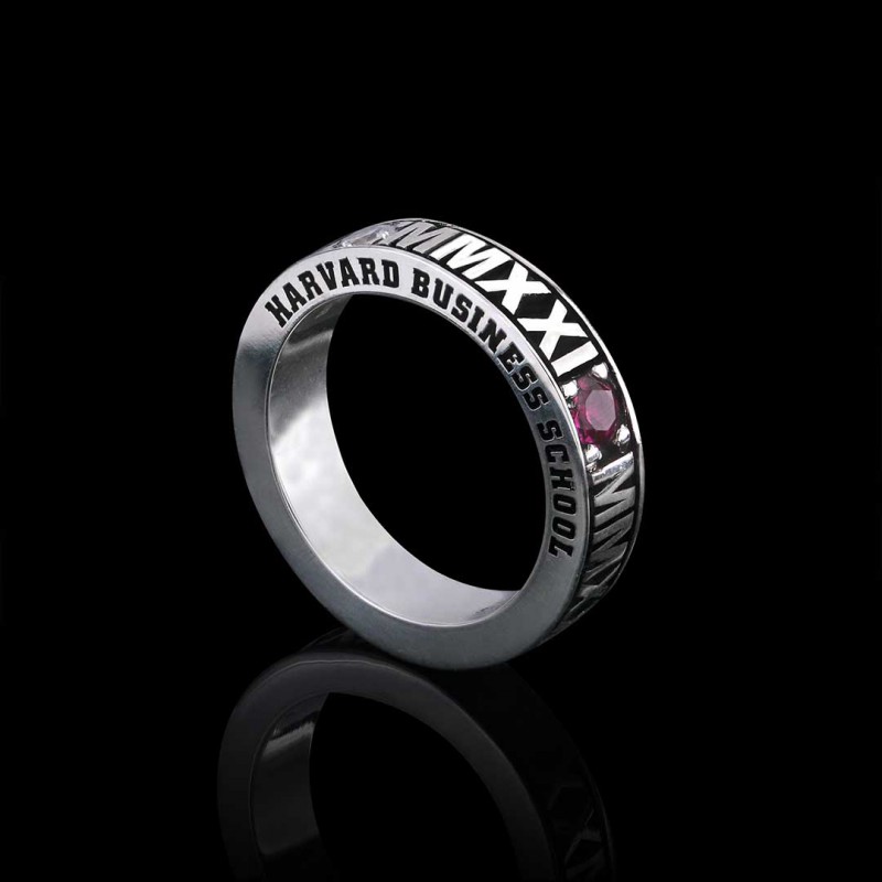 Handmade Harvard Business School Class Band Ring