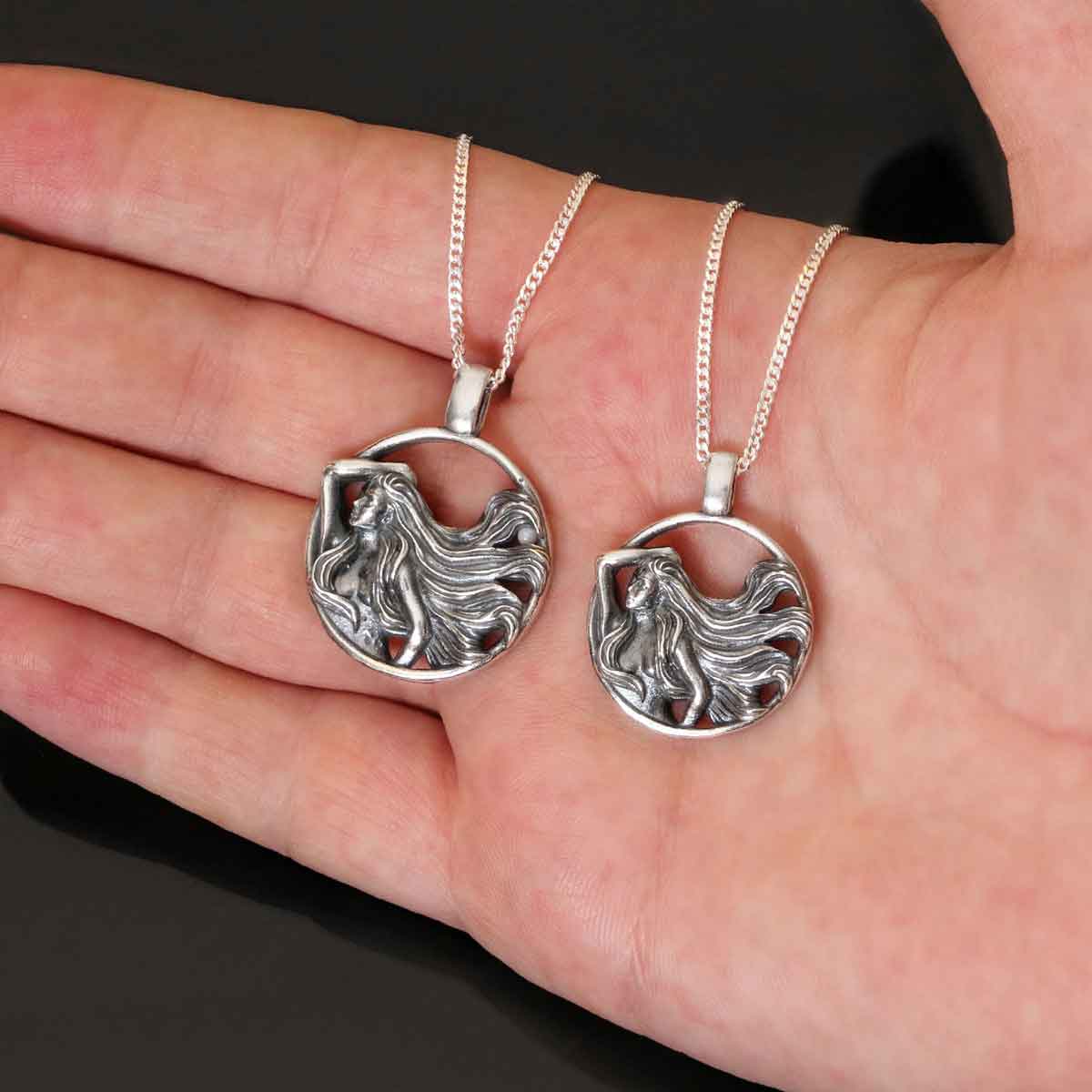 Horoscope Virgo Necklace, Handmade Virgo Pendant, Sterling Silver Virgo Necklace, Virgo Jewelry