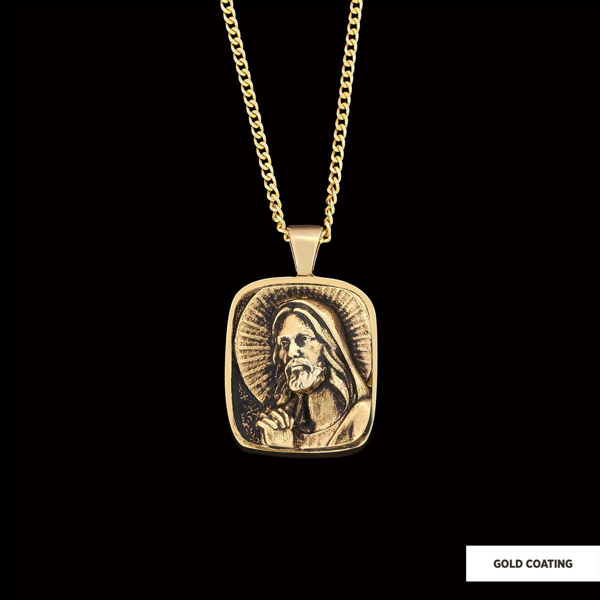 Jesus Necklace, Faith Jewelry, Christ Pendant, Christus Necklace, Sun and Christian Jewelry, Jesus Christian Necklace