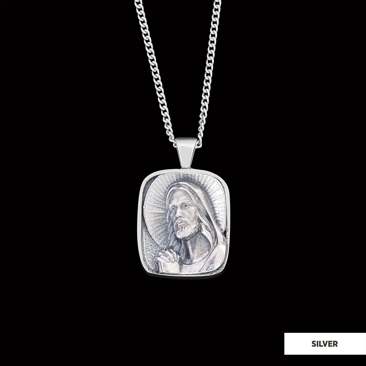 Jesus Necklace, Faith Jewelry, Christ Pendant, Christus Necklace, Sun and Christian Jewelry, Jesus Christian Necklace