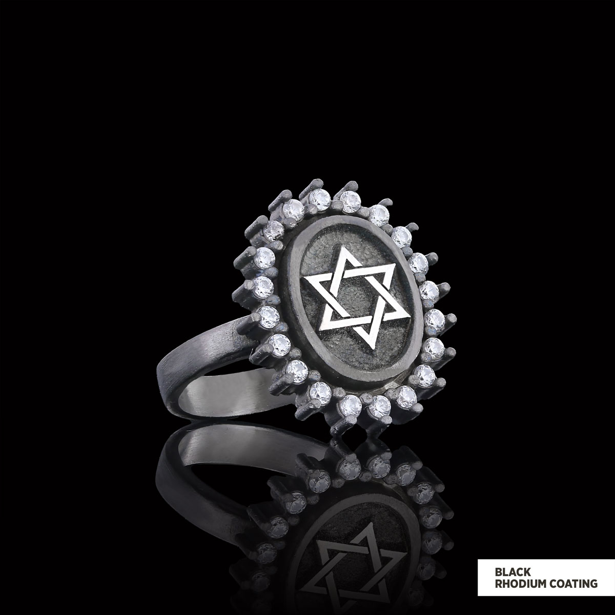 Jewish Star Ring, Silver Menorah Ring, Hebrew Chanukah Menorah Ring, Magen David Ring, Shield of David Ring