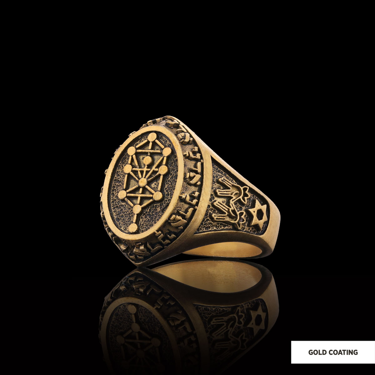 Kabbalah Ring, Kabbalah 925 Sterling Silver Ring, Star Kabbalah Ring, Adonai Ring, Kabbalah Jewelry, Religious Gifts