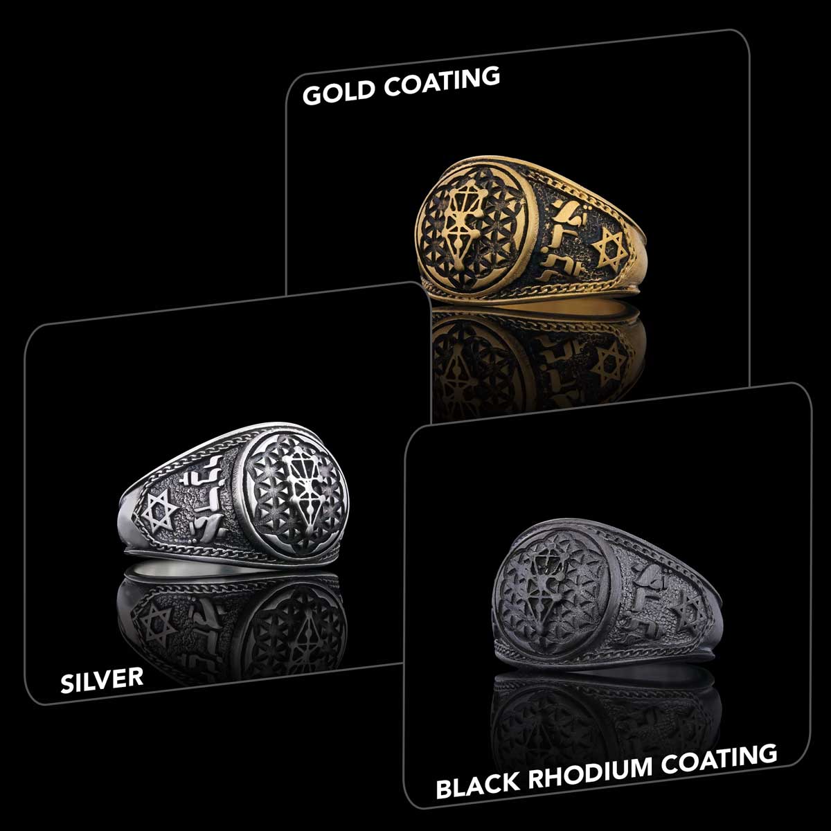 Kabbalah Silver Ring, Kabbalah Ring, Adonai Ring, Kabbalah Jewelry, Star Kabbalah Ring, Religious Gifts