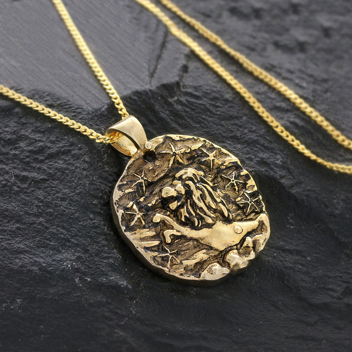 Leo Horoscope Pendant, Leo Zodiac Necklace, Fierce & Fearless, A Perfect Gift for Leos