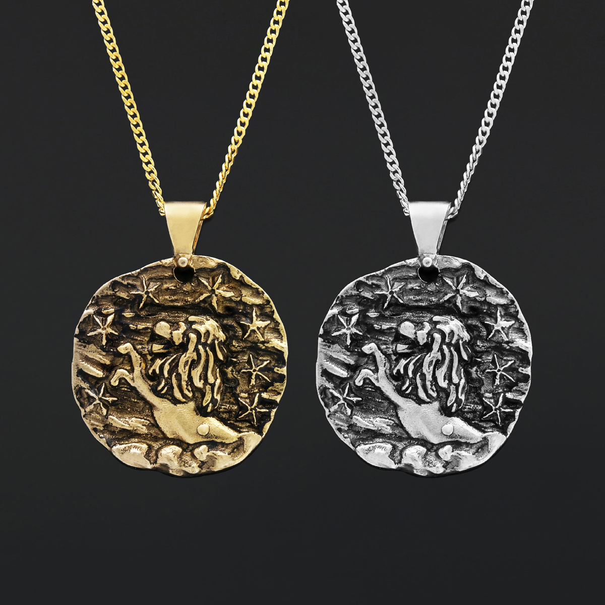 Leo Horoscope Pendant, Leo Zodiac Necklace, Fierce & Fearless, A Perfect Gift for Leos