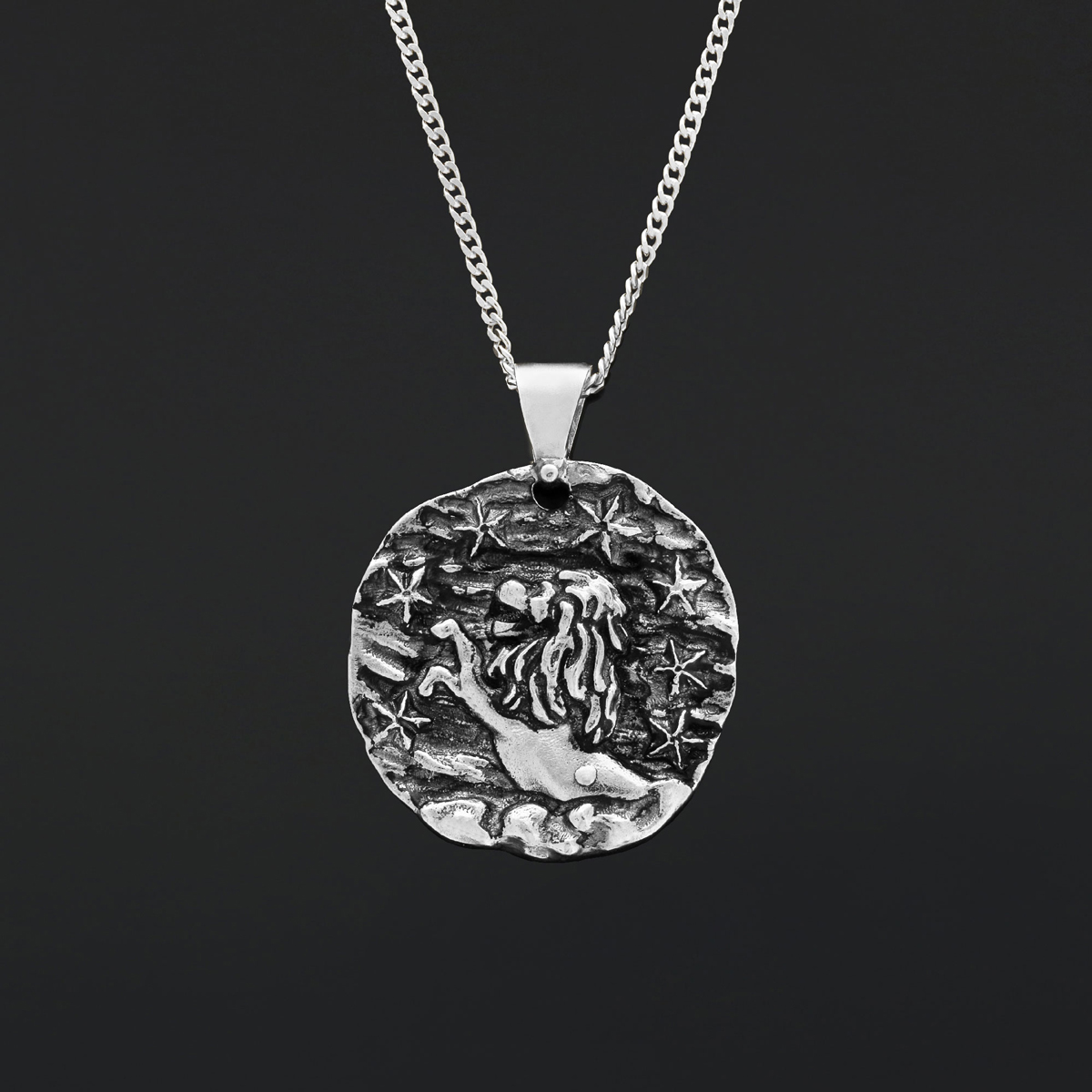 Leo Horoscope Pendant, Leo Zodiac Necklace, Fierce & Fearless, A Perfect Gift for Leos