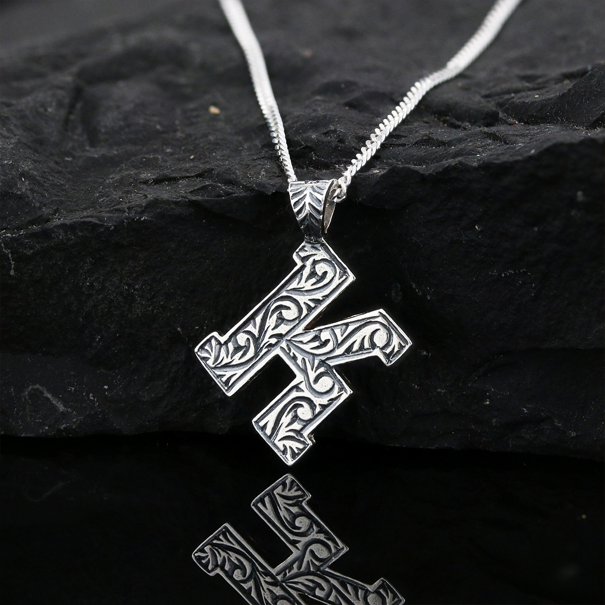 Letter Handmade Special Design 925 Sterling Silver Monogram K Necklace
