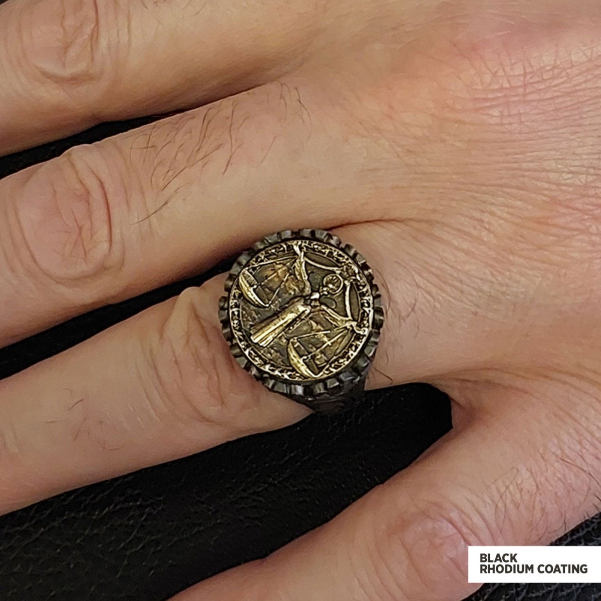 Libra Sign Ring, 925 Sterling Silver Libra Sign Ring