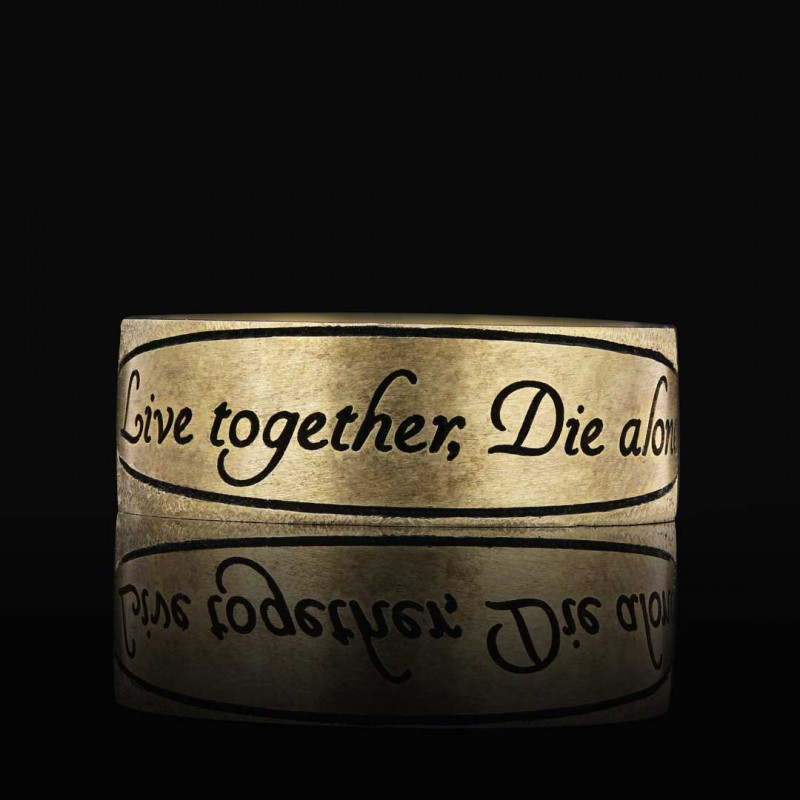 Live together Motto Band Ring