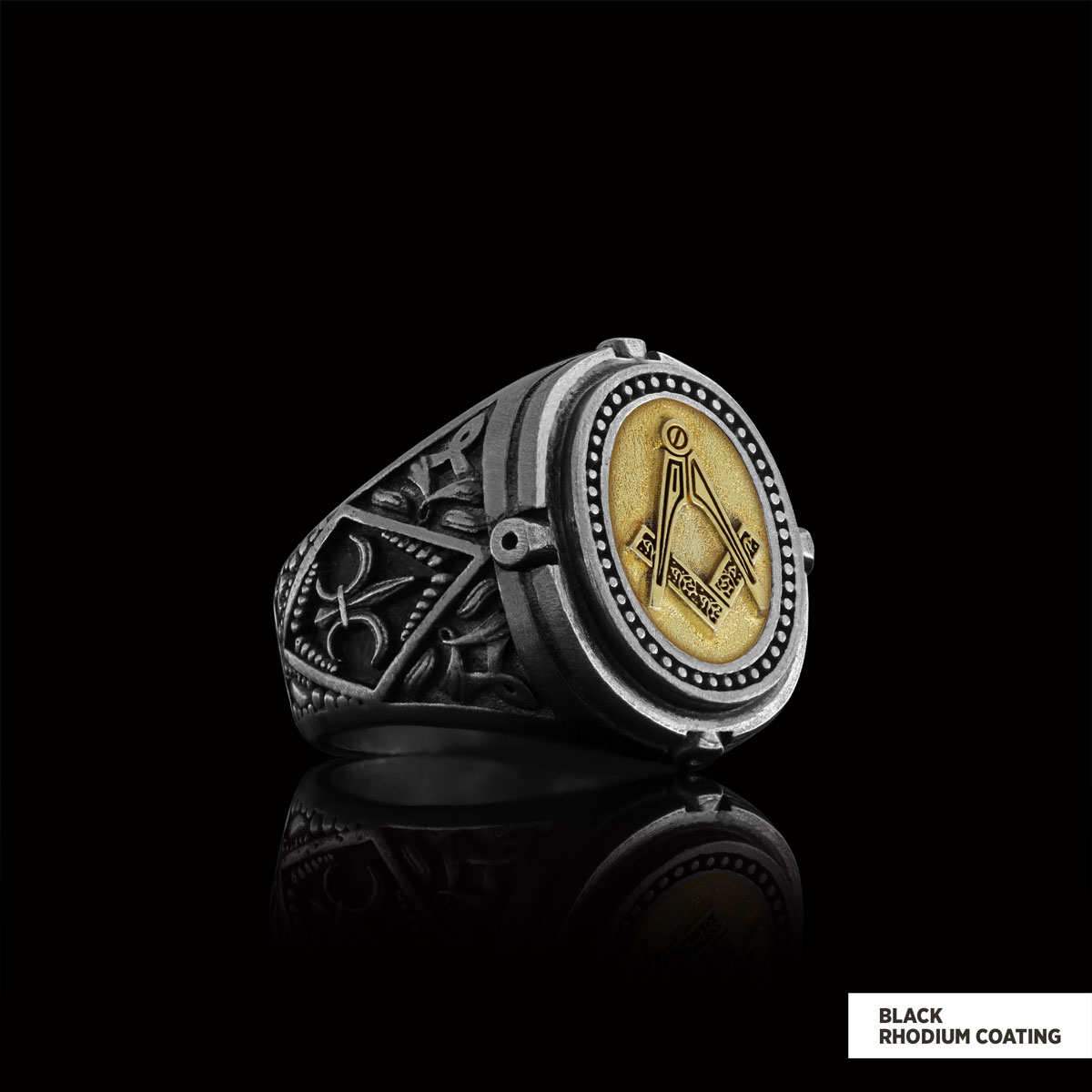 Lodge Masonic Ring, Celtic Lodge Masonic Ring, Signet Mason Ring, Mason Jewelry