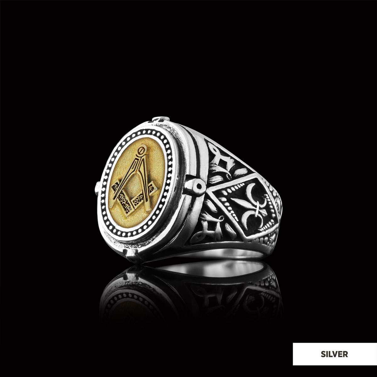 Lodge Masonic Ring, Celtic Lodge Masonic Ring, Signet Mason Ring, Mason Jewelry