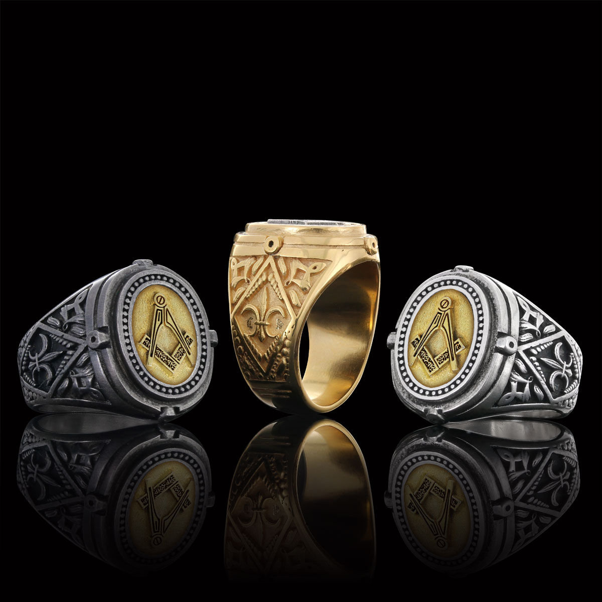 Lodge Masonic Ring, Celtic Lodge Masonic Ring, Signet Mason Ring, Mason Jewelry