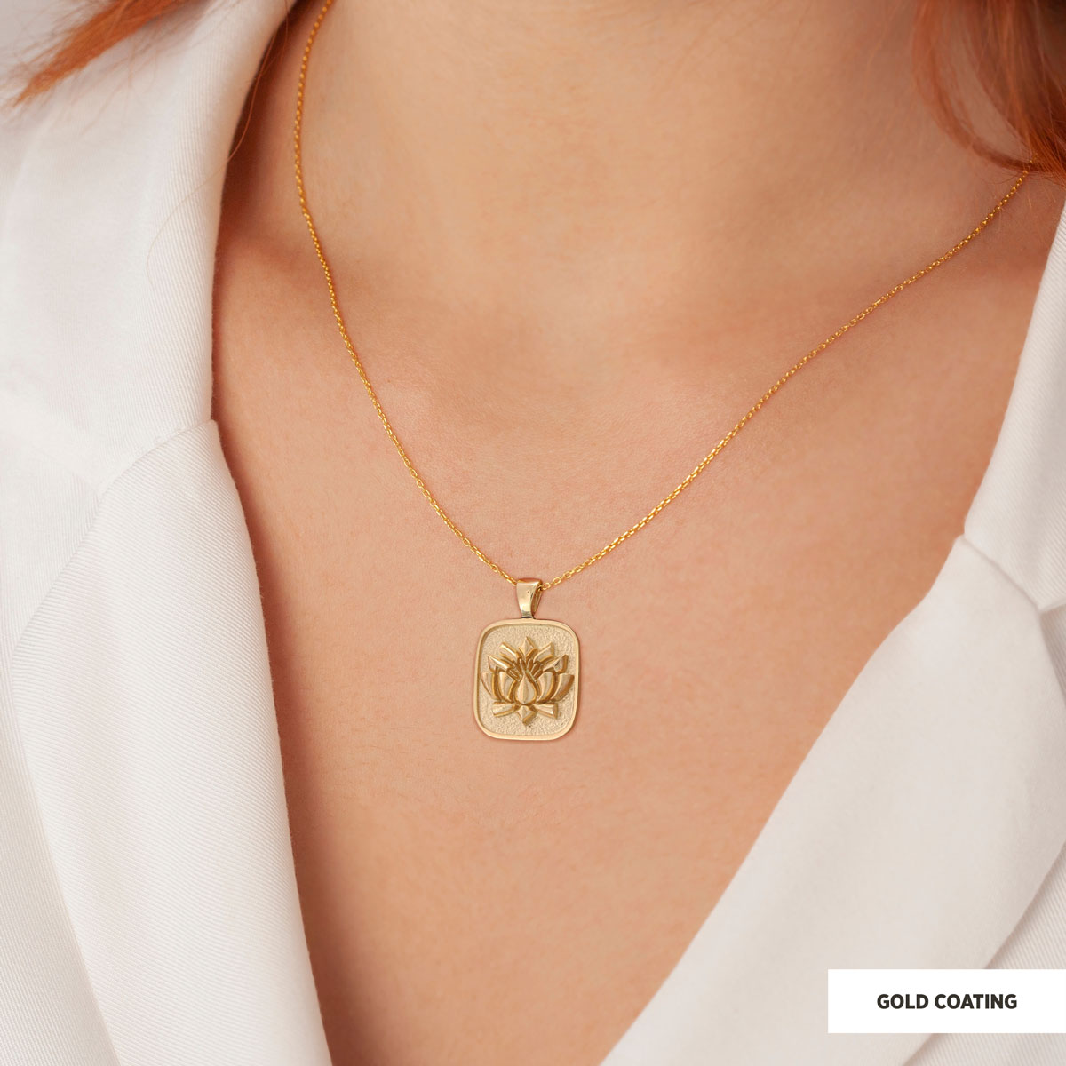 Lotus Flower Necklace, Charm Lotus Jewelry, Silver Meditation Pendant, Birth Flower Lotus Necklace, Women's Accessory, Gift for Her Lotus Flower Necklace, Charm Lotus Jewelry, Silver Meditation Pendant, Birth Flower Lotus Necklace, Women's Accessory, Gift for Her