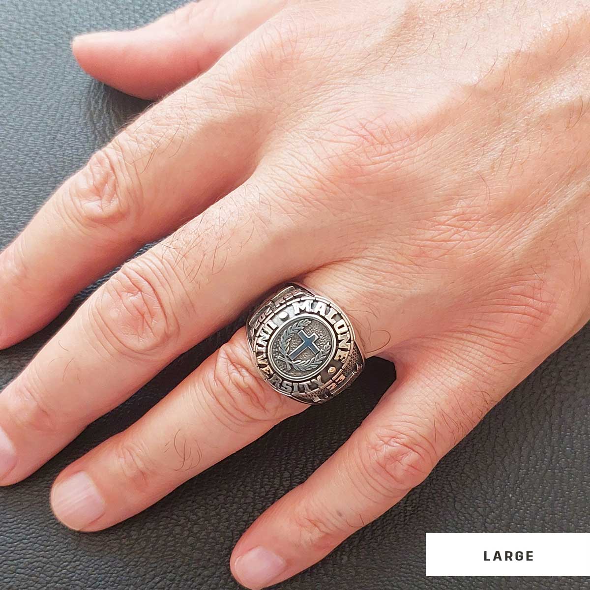 Malone University Ring, Lesley University Graduation Ring, Class Ring, High School Ring Malone University Ring, Lesley University Graduation Ring, Class Ring, High School Ring