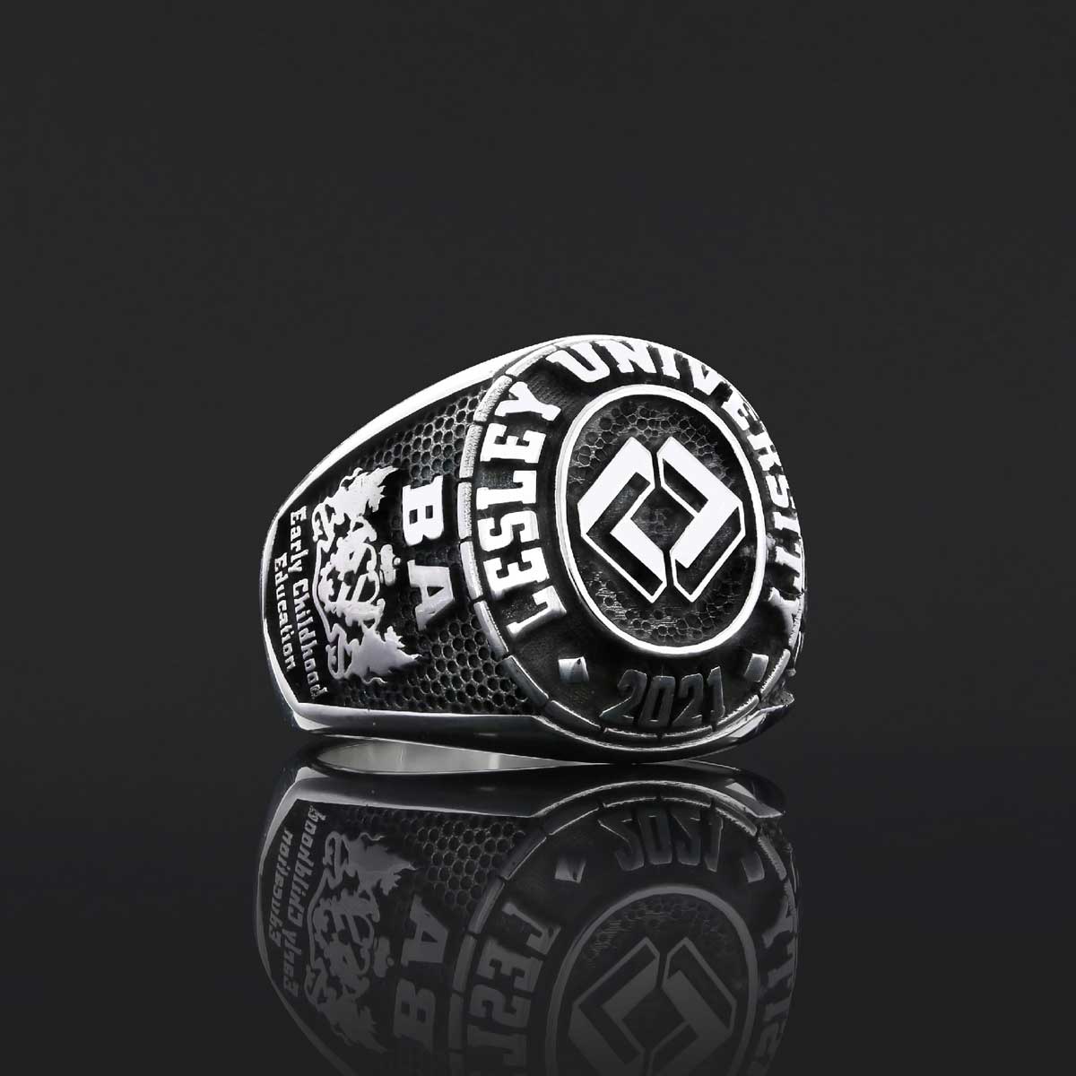Malone University Ring, Lesley University Graduation Ring, Class Ring, High School Ring Malone University Ring, Lesley University Graduation Ring, Class Ring, High School Ring