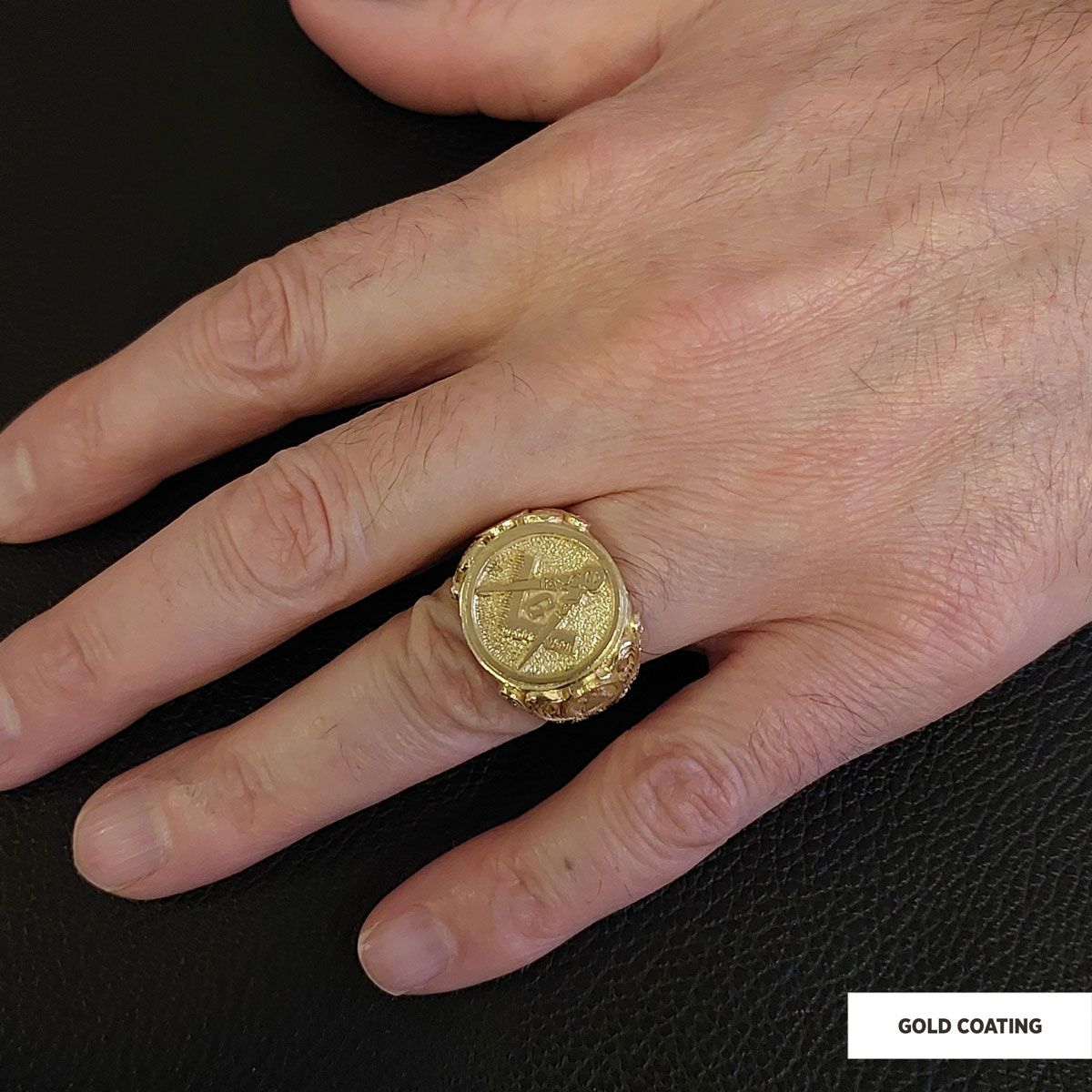 Masonic Ring, Antique Mason Ring, Elegant Mason Ring, Silver Jewelry Gift