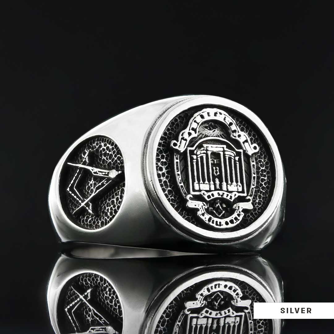 Masonic Ring, Custom Masonic Ring for Men, Master Mason Signet Ring