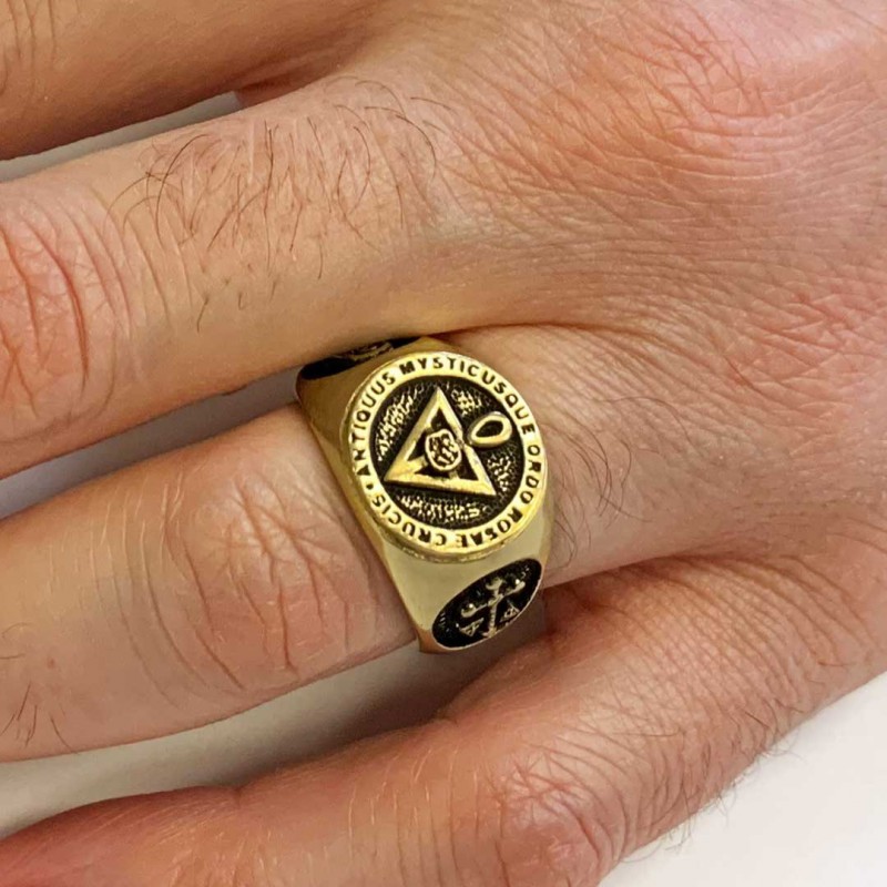 Rosae Crucis Masonic Ring