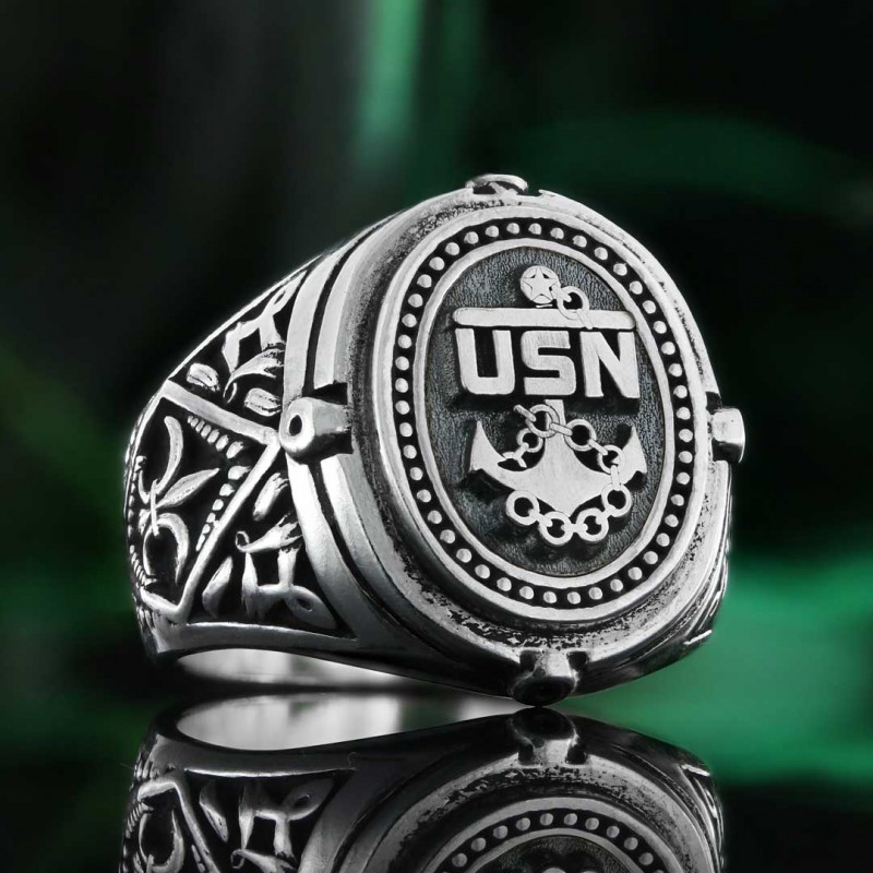 USN Military Ring
