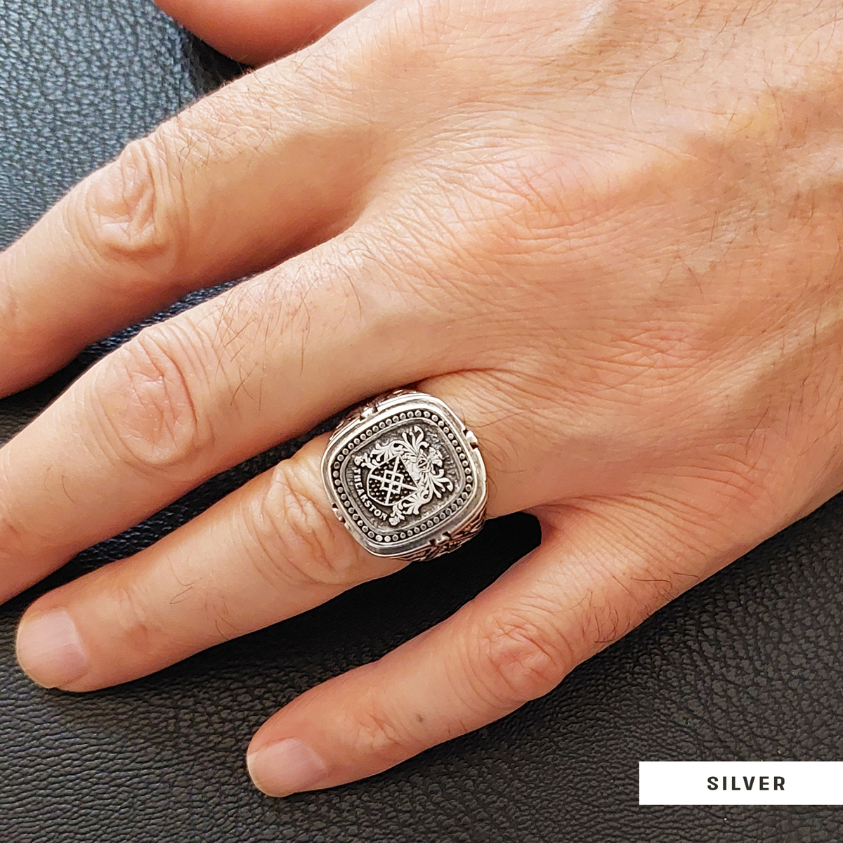 Personalized Family Crest Ring, Custom Family Crest Ring