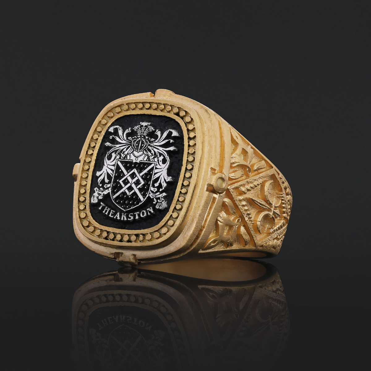 Personalized Family Crest Ring, Custom Family Crest Ring