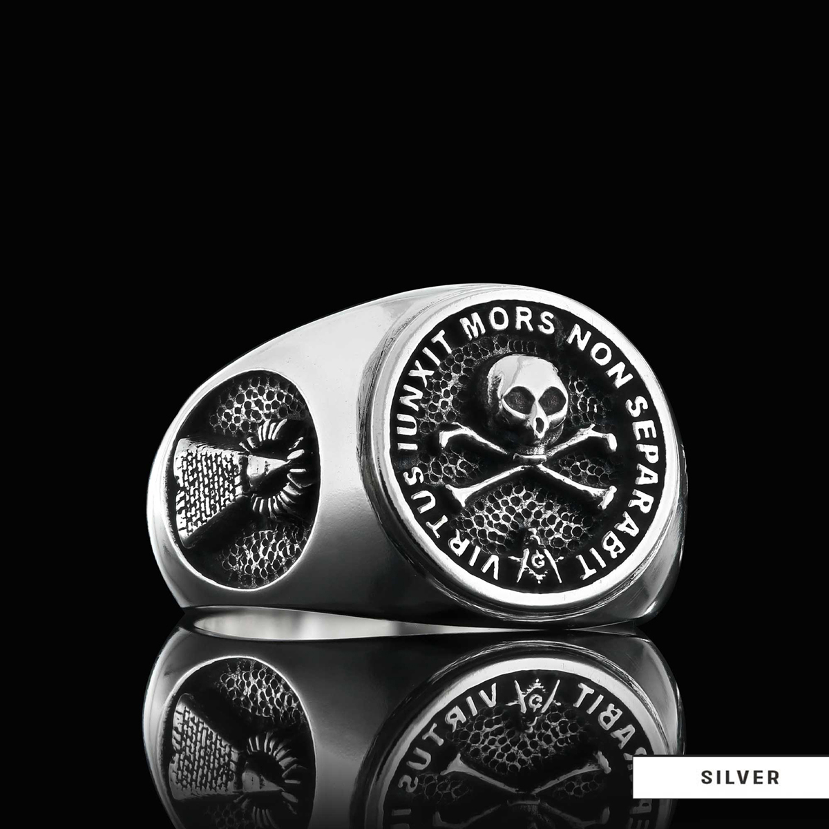 Morality Silver Masonic Ring, Special Masonic Ring, Freemasonic Ring, Master Mason Ring, Elegant Masonic Ring