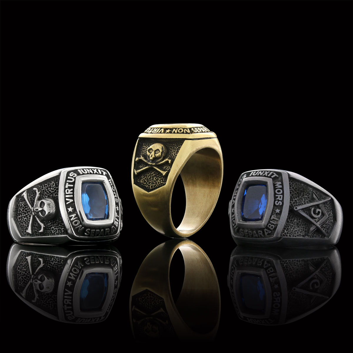 Mortality Masonic Ring, Handmade Mason Jewelry, Lodge Masonic Ring