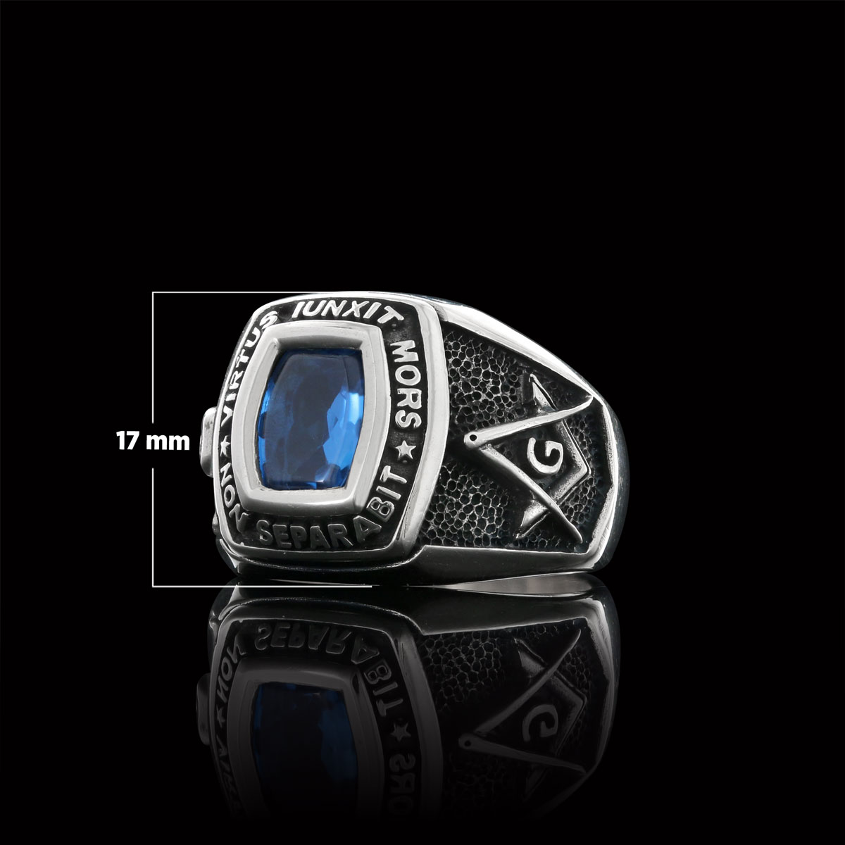 Mortality Masonic Ring, Handmade Mason Jewelry, Lodge Masonic Ring