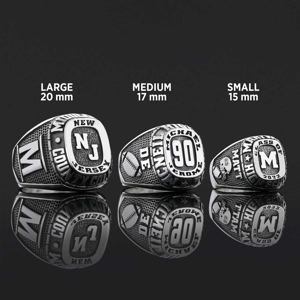 New Jersey University Ring, Mcneil High School Graduation Ring, Class Ring, College Class Ring