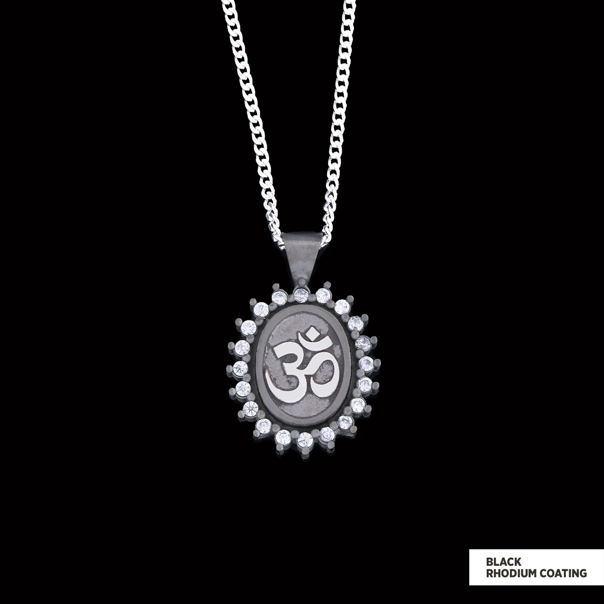 Om Necklace, Aum Necklace, Spiritual Jewelry, Om Necklace, Yoga-inspired Om Charm, Elegant Om Necklace, Stoned Aum Pendant