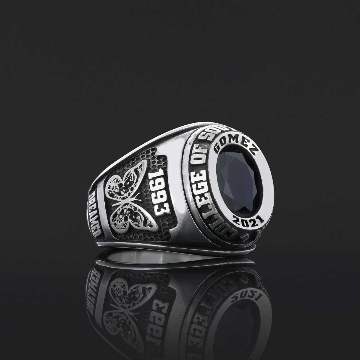 Collage of Southen Nevada Ring, Customized High School Ring, University Ring, Graduation Collage Ring Collage of Southen Nevada Ring, Customized High School Ring, University Ring, Graduation Collage Ring