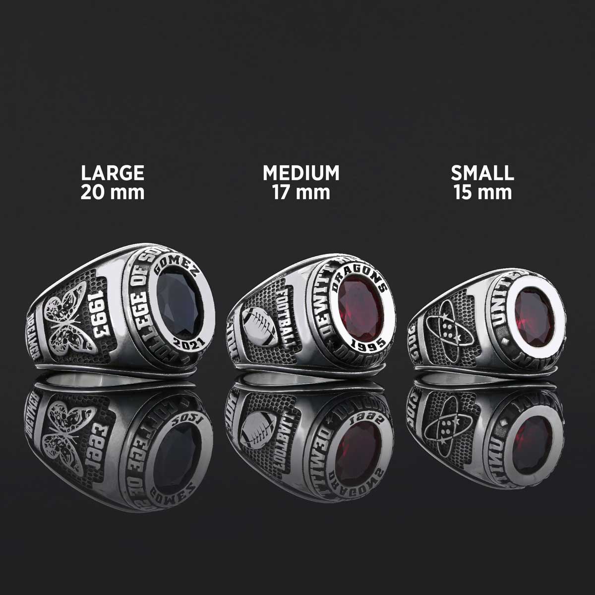 Collage of Southen Nevada Ring, Customized High School Ring, University Ring, Graduation Collage Ring Collage of Southen Nevada Ring, Customized High School Ring, University Ring, Graduation Collage Ring