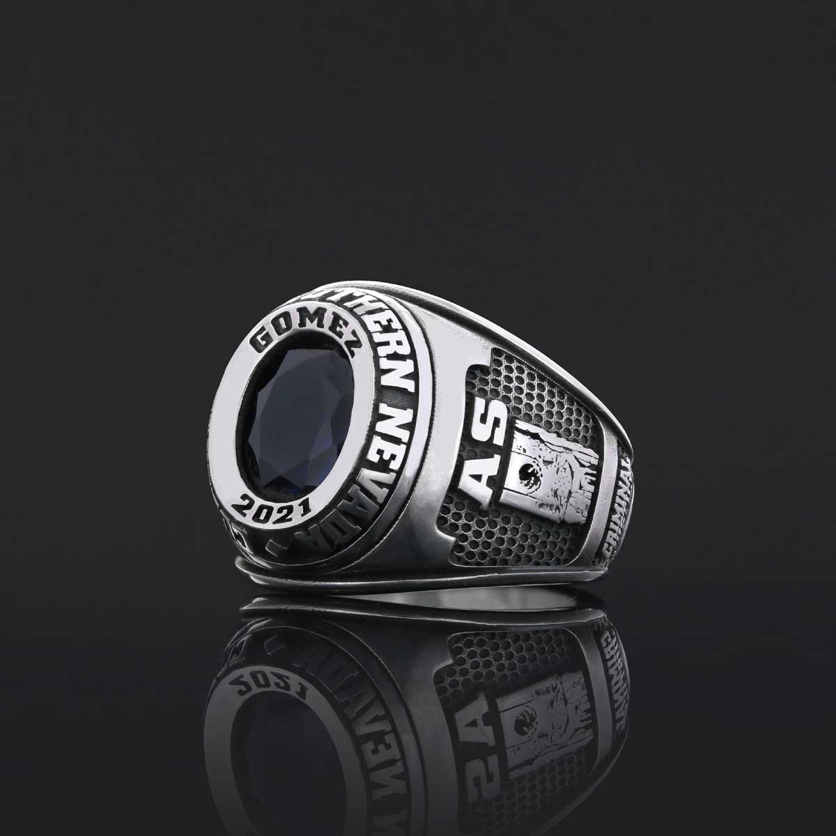 Collage of Southen Nevada Ring, Customized High School Ring, University Ring, Graduation Collage Ring Collage of Southen Nevada Ring, Customized High School Ring, University Ring, Graduation Collage Ring