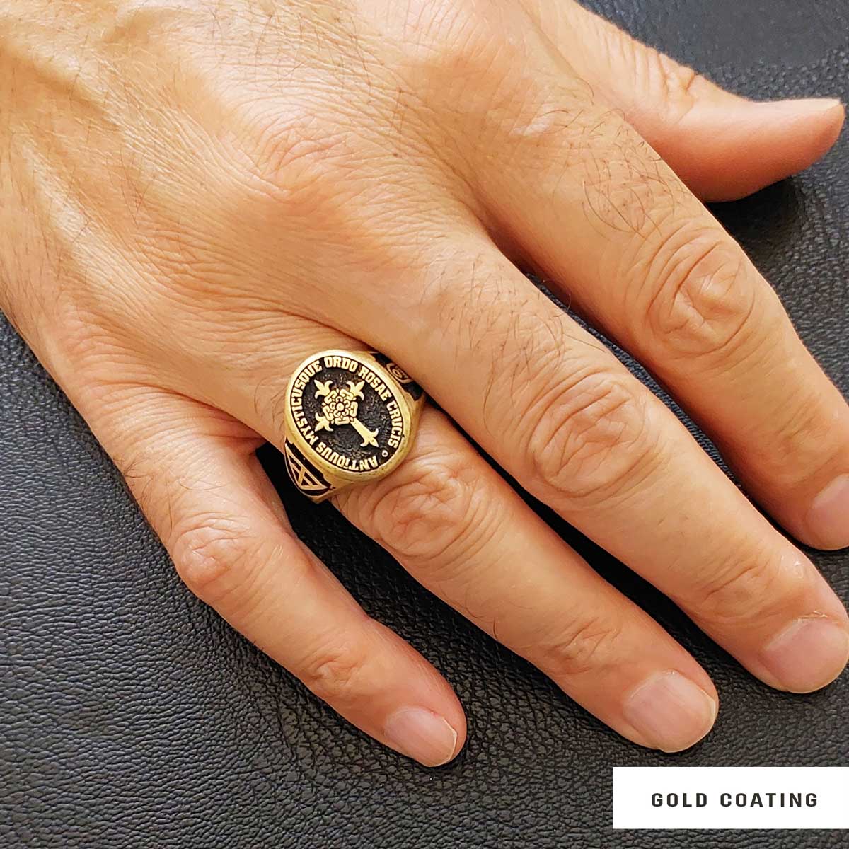 Personalized Rosae Crucis Ring, A Sacred and Symbolic Accessory Personalized Rosae Crucis Ring, A Sacred and Symbolic Accessory