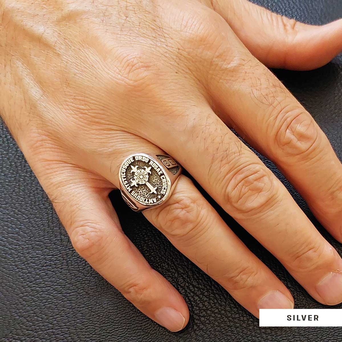 Personalized Rosae Crucis Ring, A Sacred and Symbolic Accessory