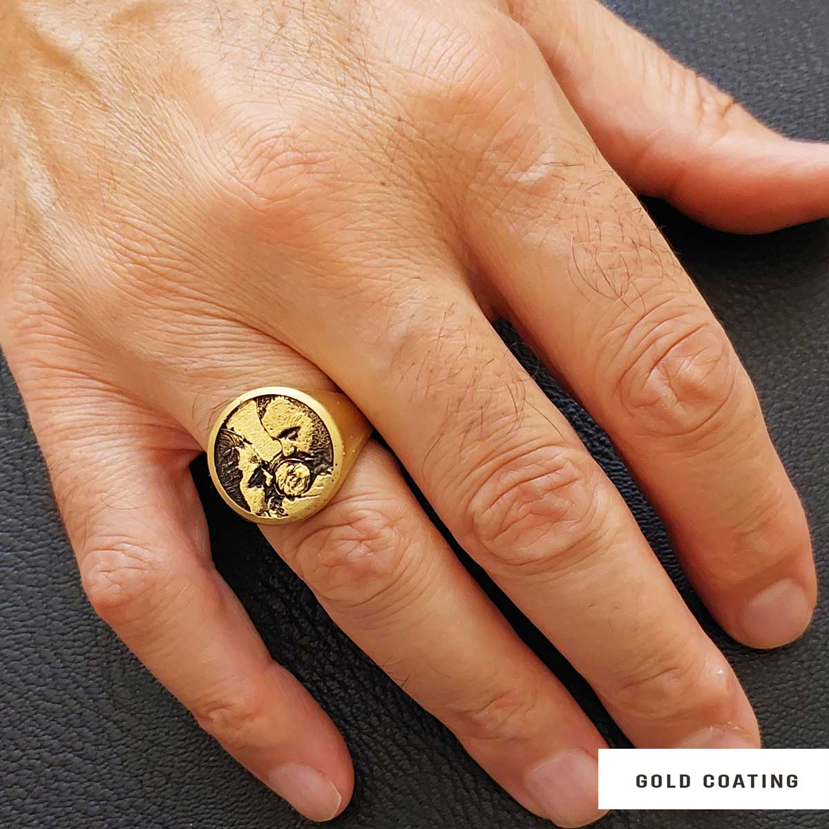 Personalized Round Photo Ring, Wear Your Memories, Family Photo Ring