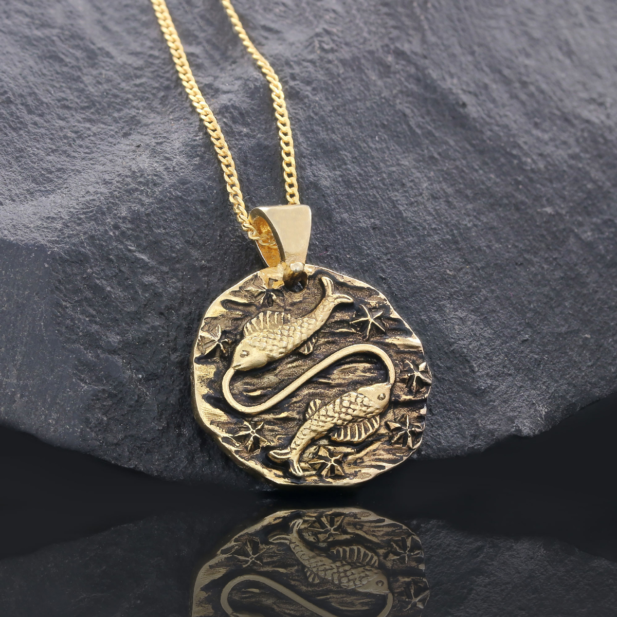Pisces Pendant, Zodiac Jewelry, Sterling Silver, Astrology Necklace, Gift for Pisces, Unique Pisces Pendant