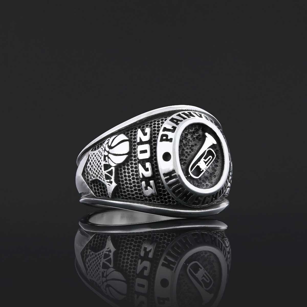 Plainville High School Ring, University Graduation Ring, Class Ring, College Class Ring